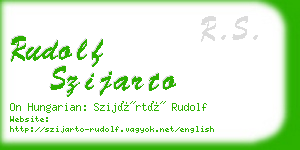 rudolf szijarto business card
